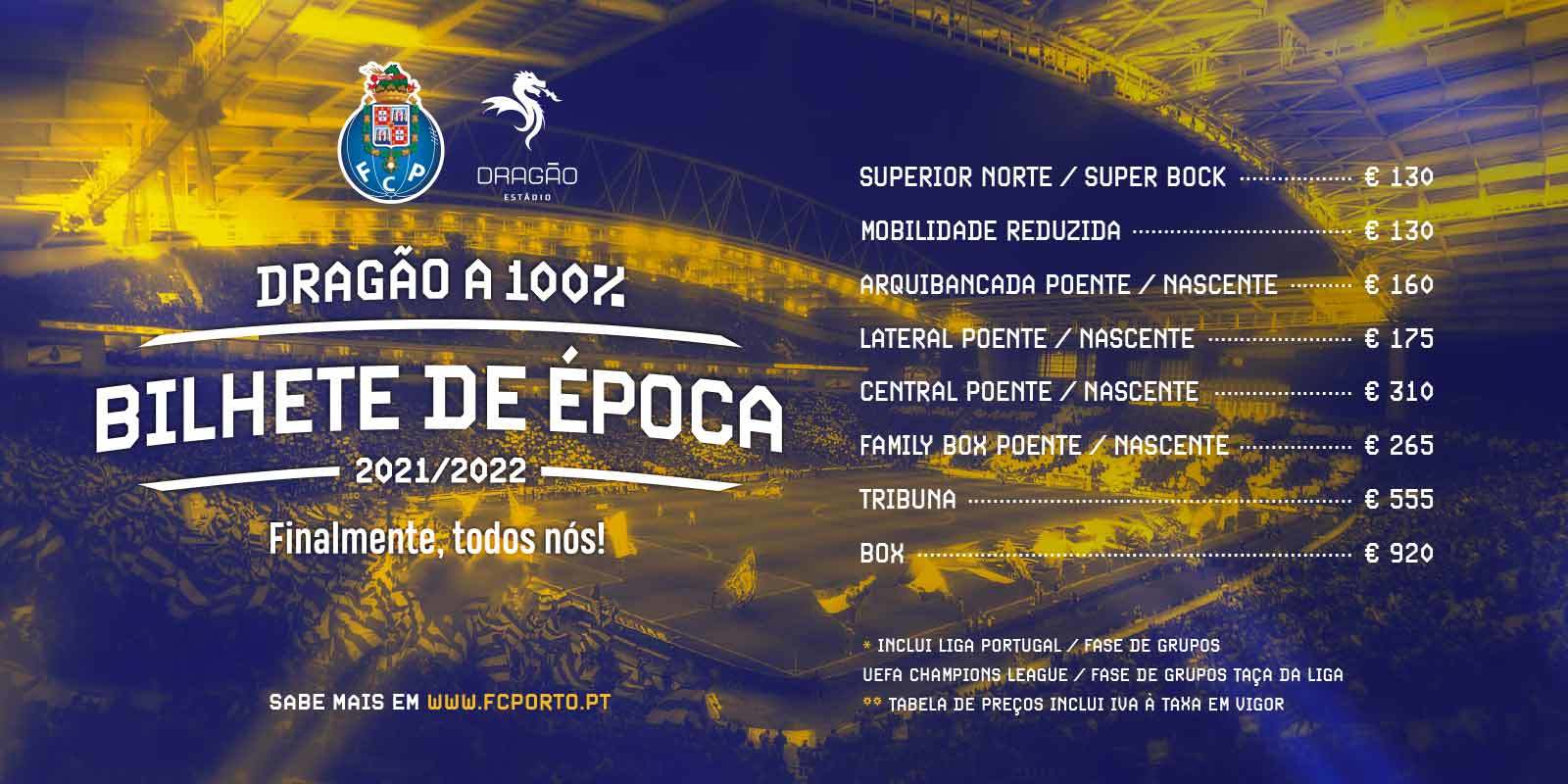 Agenda Estádio do Dragão - Porto Jogos, Bilhetes, Horários